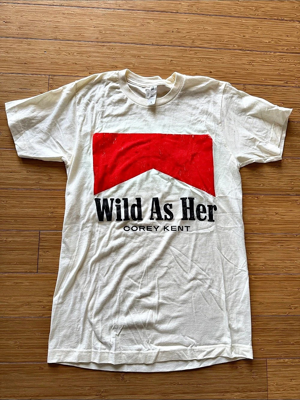 Corey Kent Graphic Short Sleeve Tee in White & Red